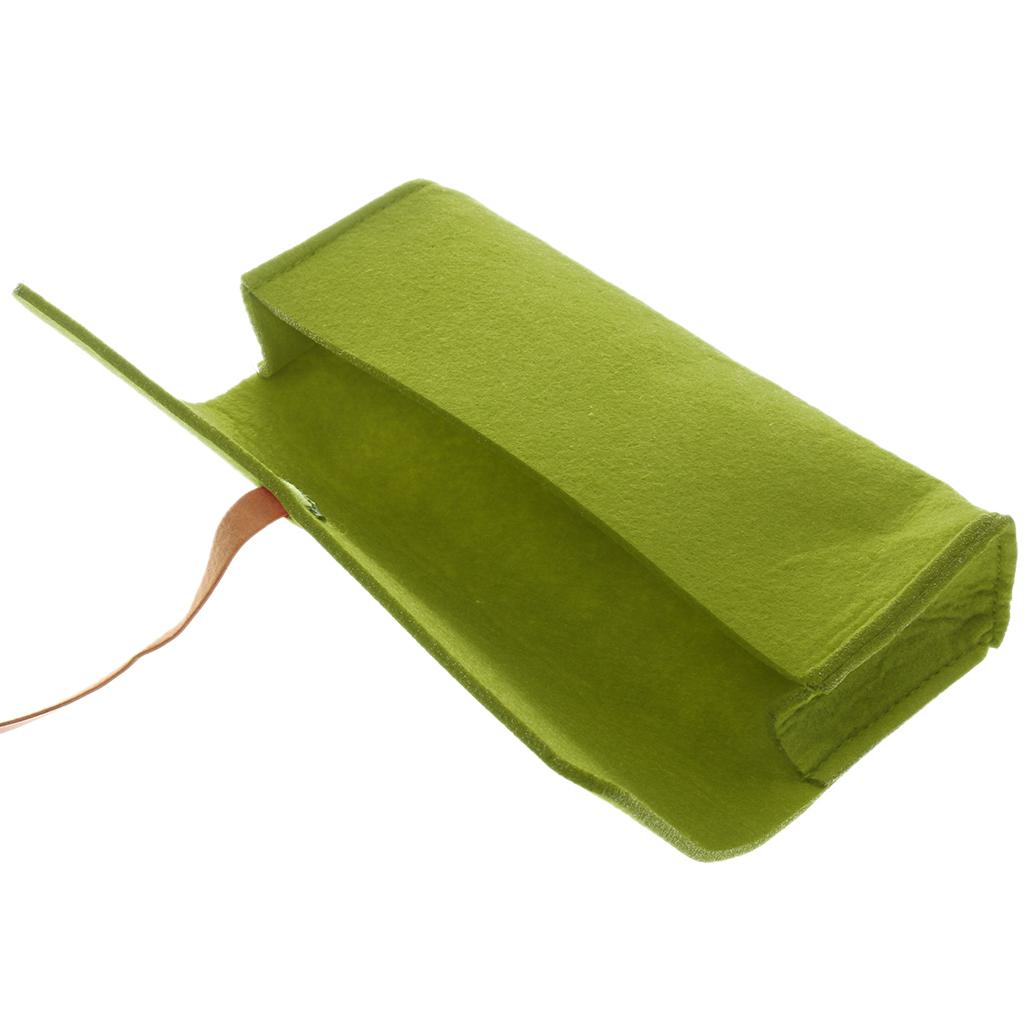 Felt Sunglasses Eyeglasses Belt Case Spectacle Pouch Spectacle Box - Green