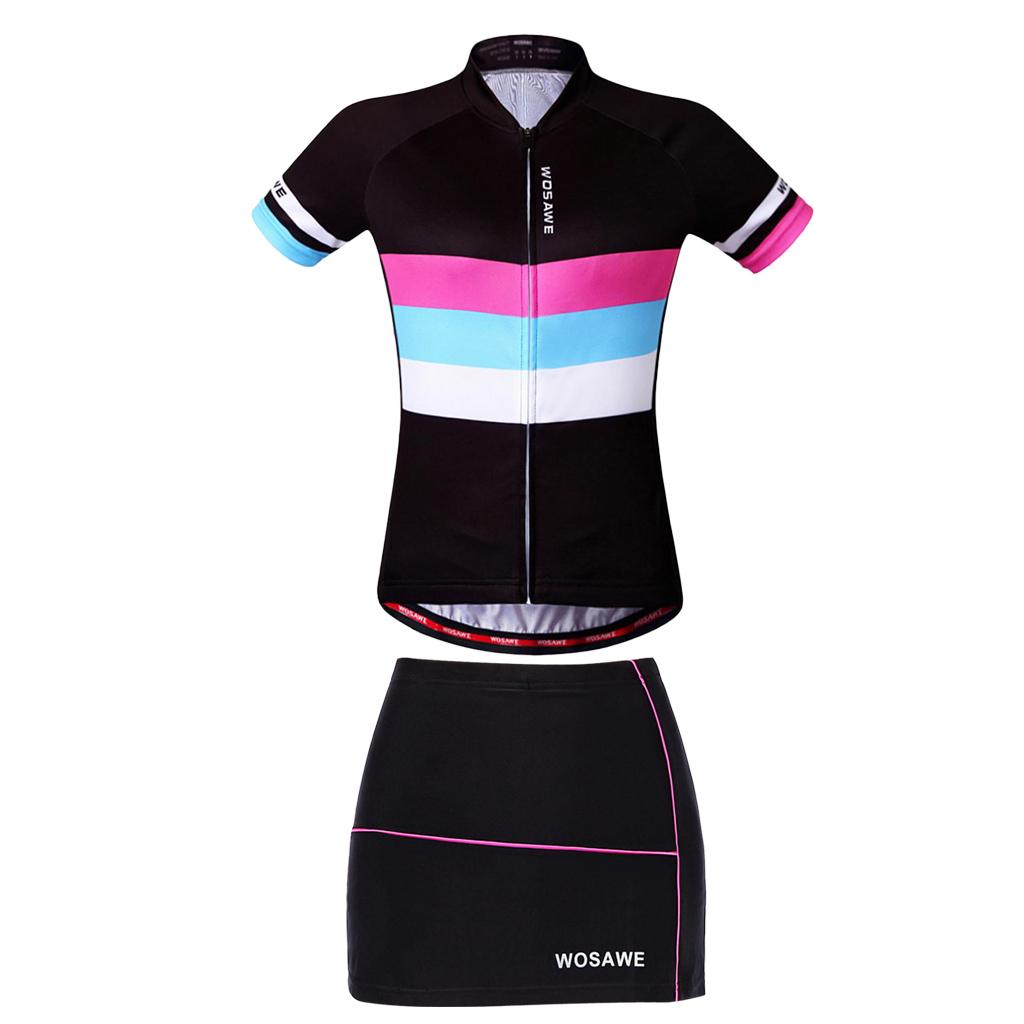 Damen Radtrikot Set Kurzarmtrikot Quick Dry Radsport