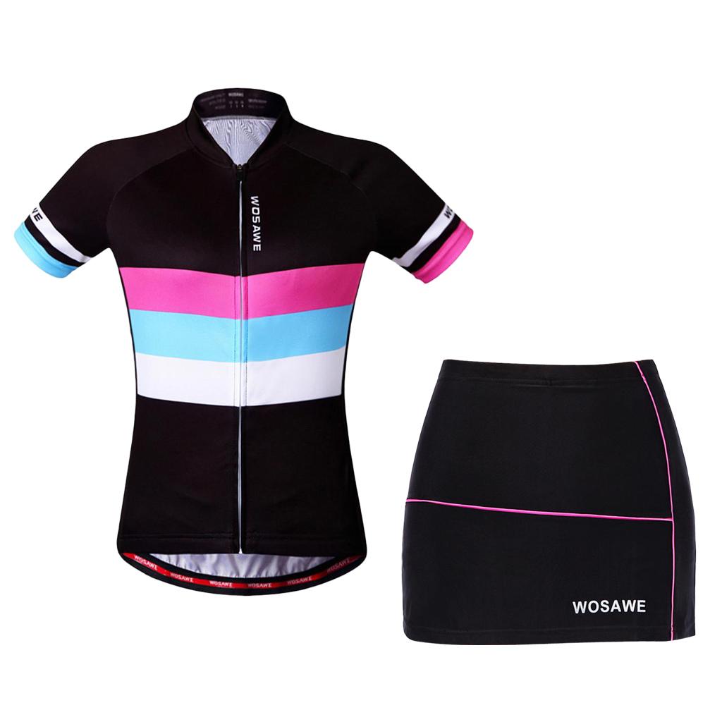 Damen Radtrikot Set Kurzarmtrikot Quick Dry Radsport