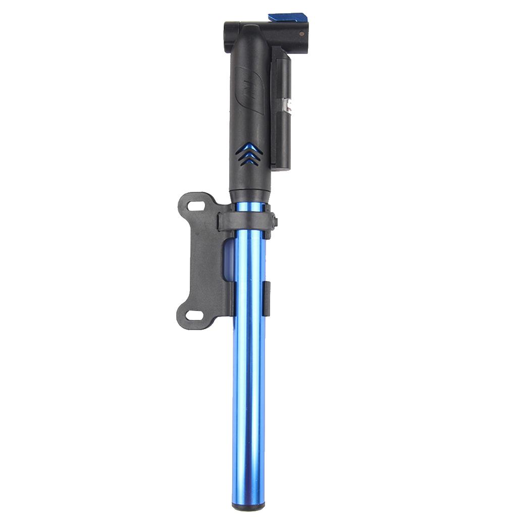 Mini Bicycle High Pressure Pump Aluminum Alloy Pump Bike Accessories Blue