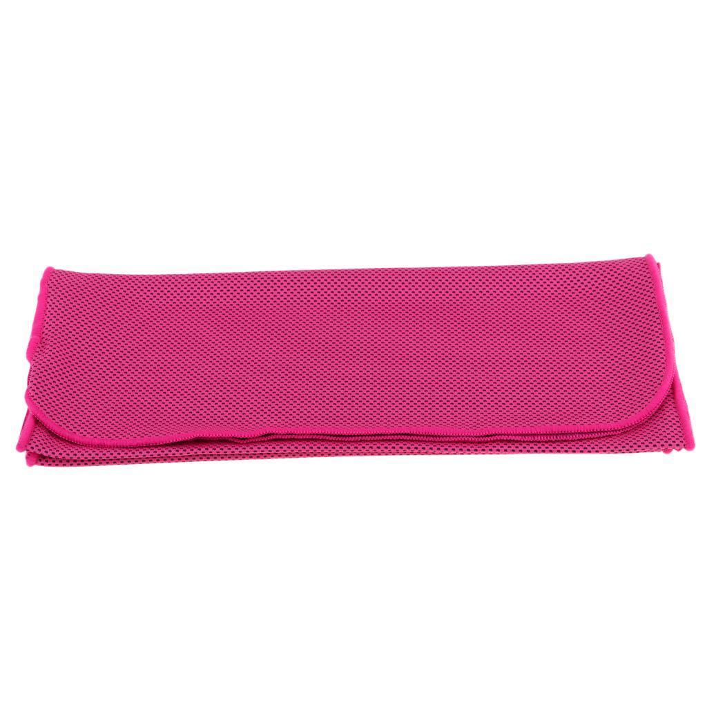Cooling Towel for Sports Workout Fitness Gym Yoga Travel Camping Hot Pink