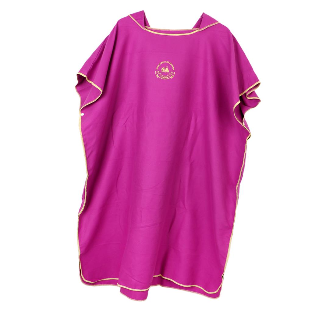 Kids Children Surf Beach Bath Hooded Poncho Wetsuit Changing Robe Rosy