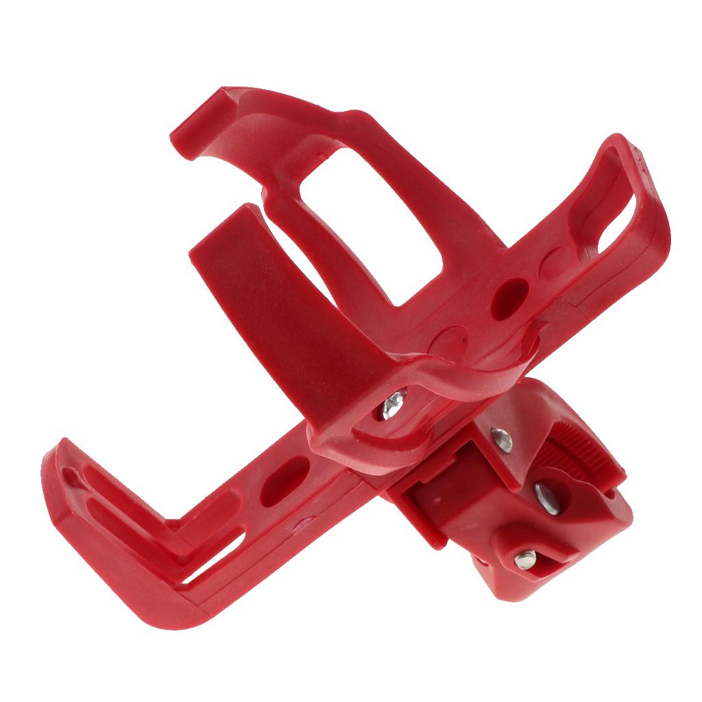 Resin Adjustable MTB Bike Water Drink Bottle Holder Rack Cage Mount Red