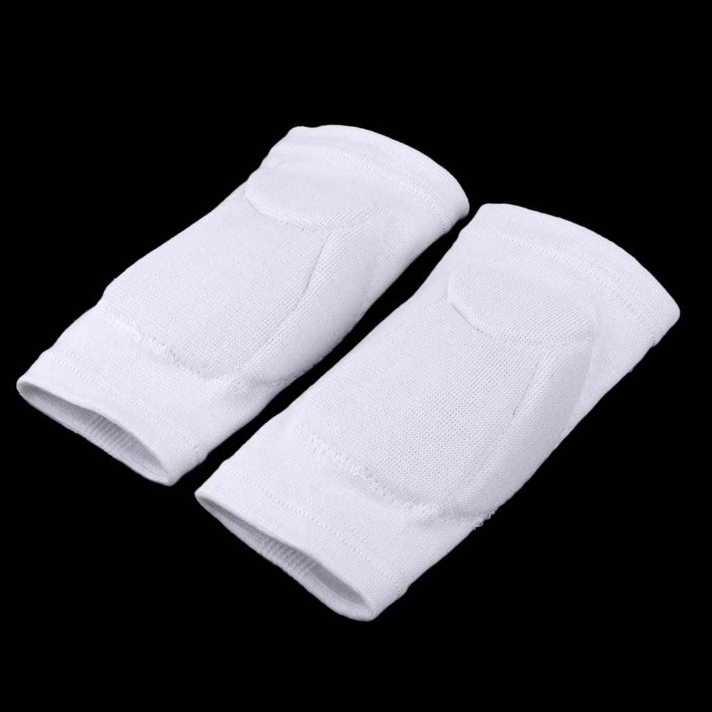 Sports Knee Support Brace Protector Elbow Compression Sleeve Elbow  White