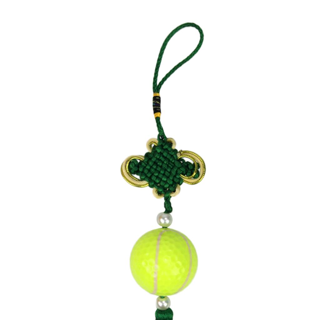 Chinese Knot with Golf Ball Home Car Home Hanging Ornament Gift Tennis
