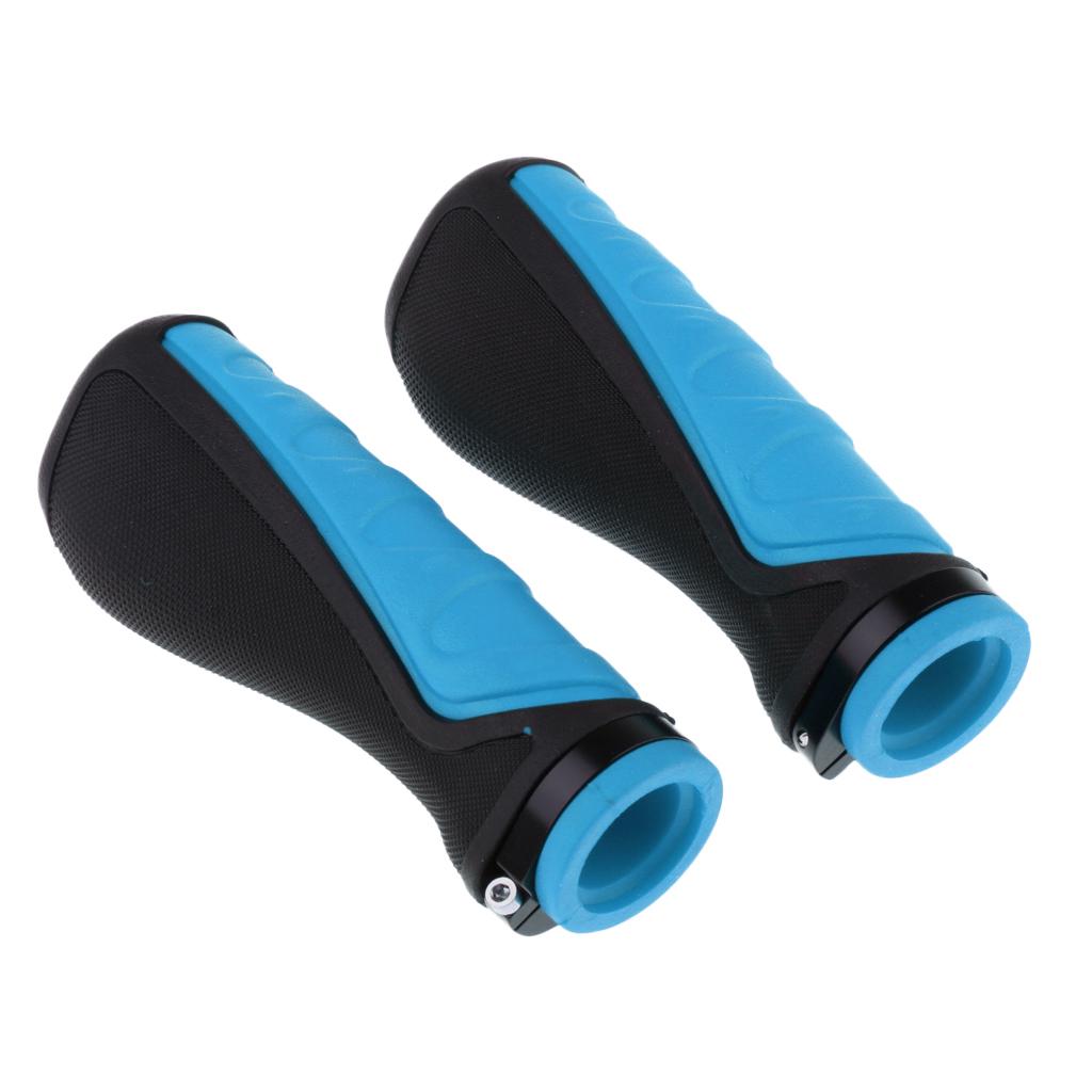 1 Pair Rubber Bicycle Handlebar Grips Electric Scooter Handle Grips Blue