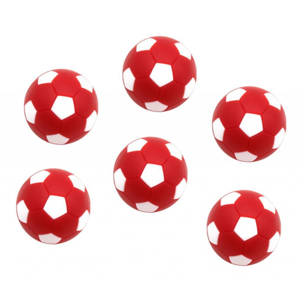 6pcs 32mm Table Soccer Football Foosball Balls Fussball Replacement Red 