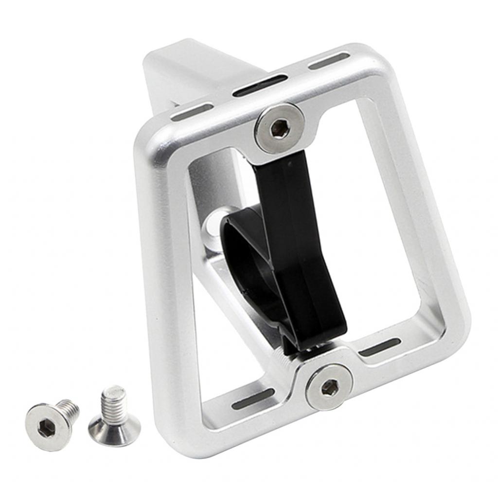 Folding Bike Front Carrier Block Bracket Holder Cage For Brompton Silver