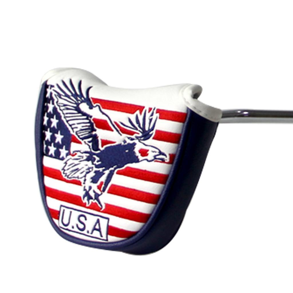 PU Golf Club Rescue Head Cover Golf Putters Headcover America Flag