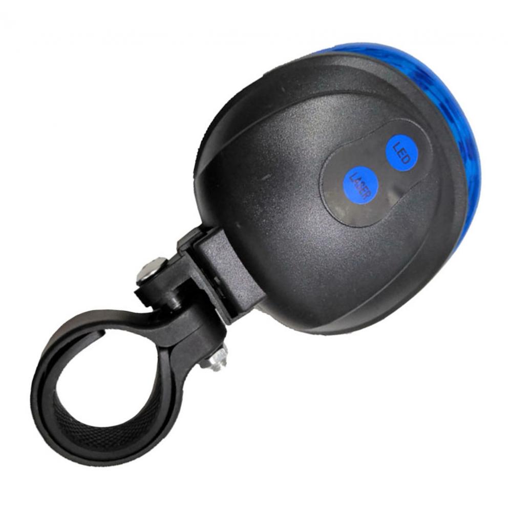 Bike Rear Taillight Cycling Seatpost Lamp Laser Warning Caution Light Blue