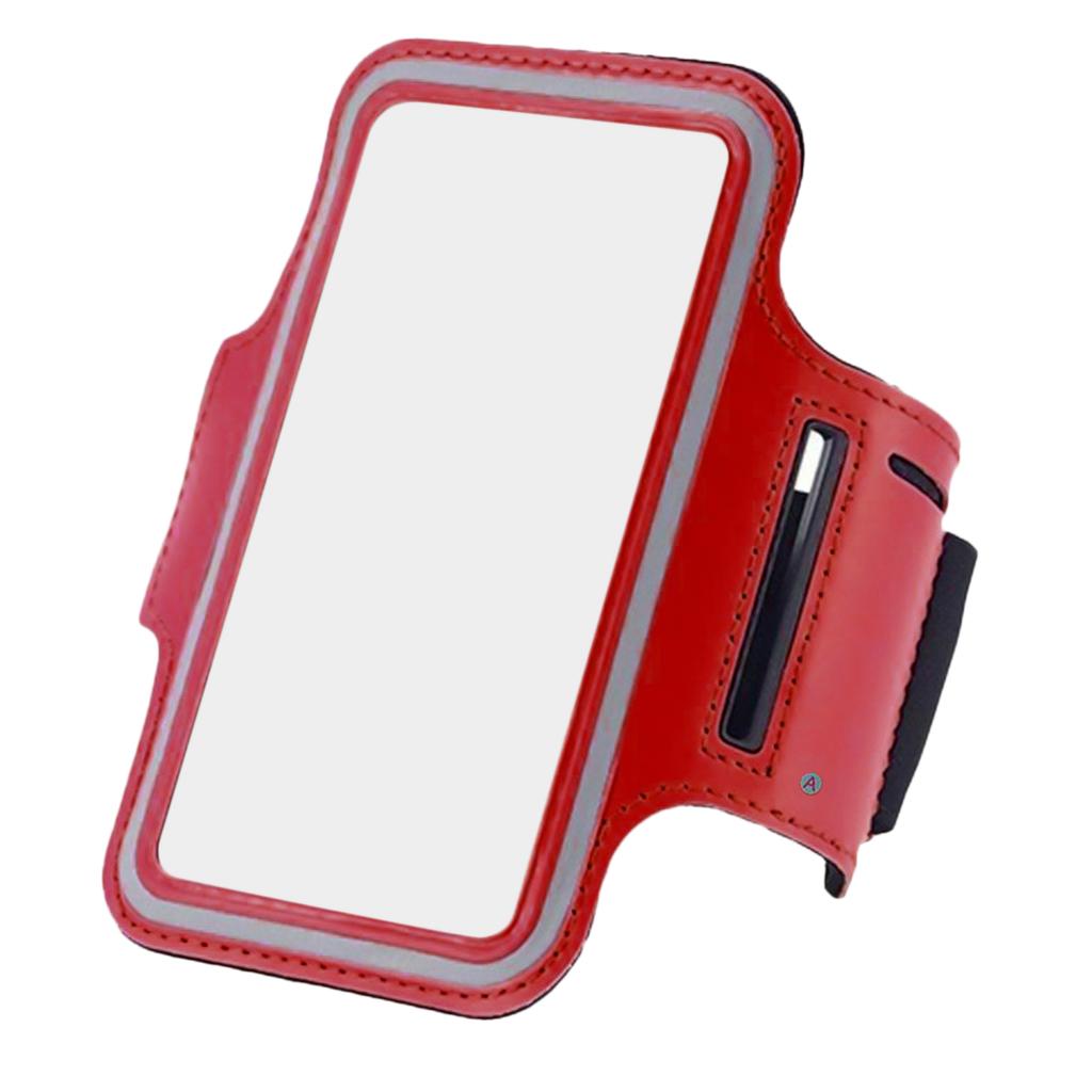 Sports Running Cell Phone Armband Waterproof Red 4.7inch