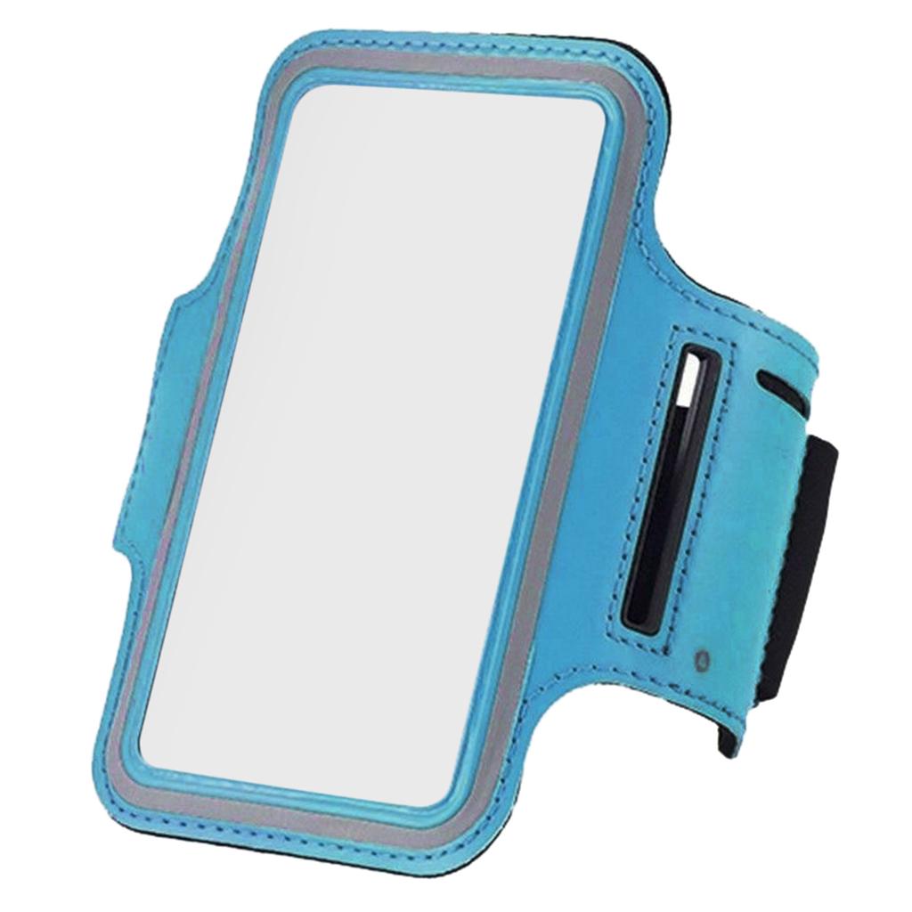 Sports Running Cell Phone Armband Waterproof Light Blue 4.7inch
