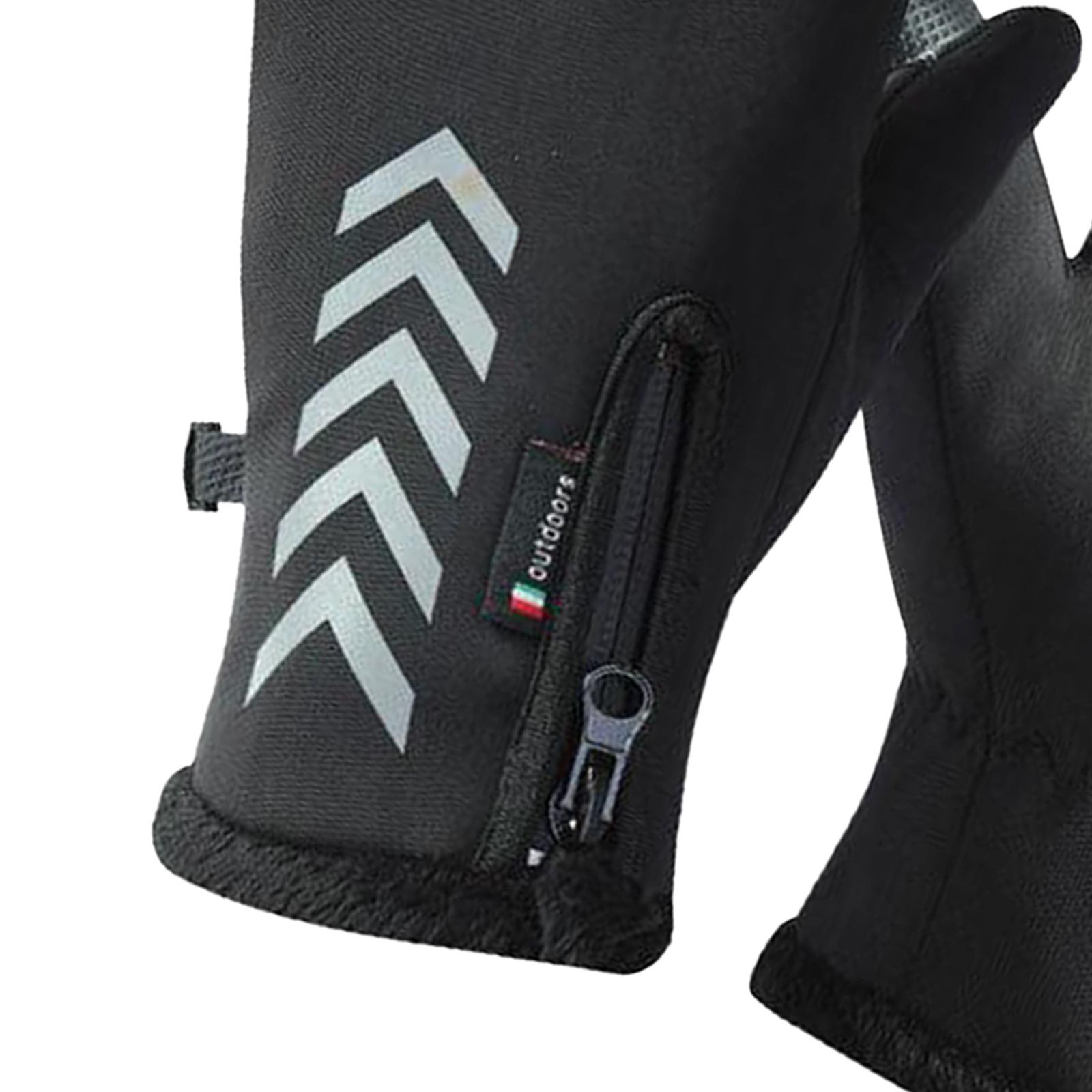 Winter Outdoor Cycling Hiking Sports Gloves Touch Screen XL Black K112