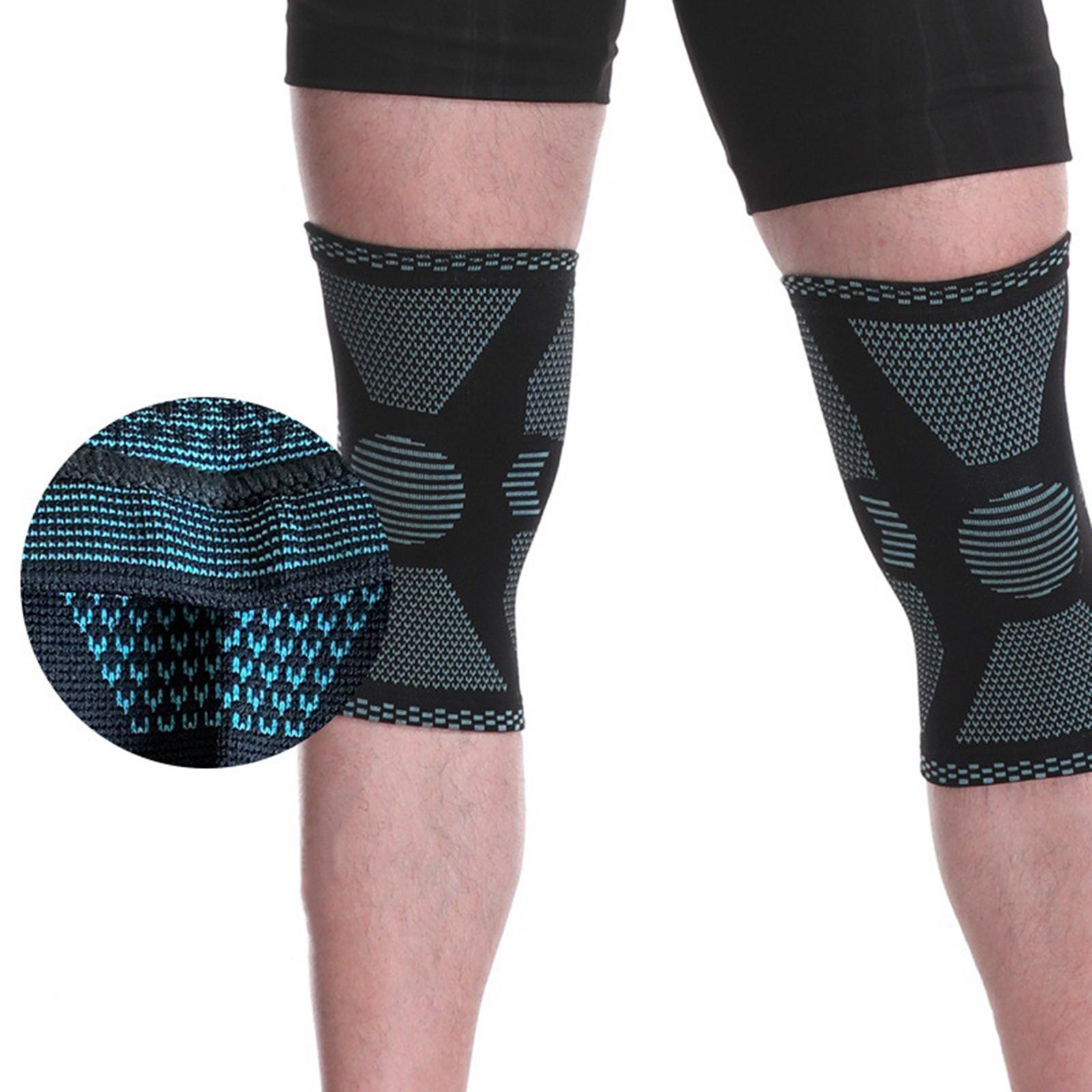 Knee Pad Nylon Knee Sleeve Non-slip Patella Brace Support Protector Green M