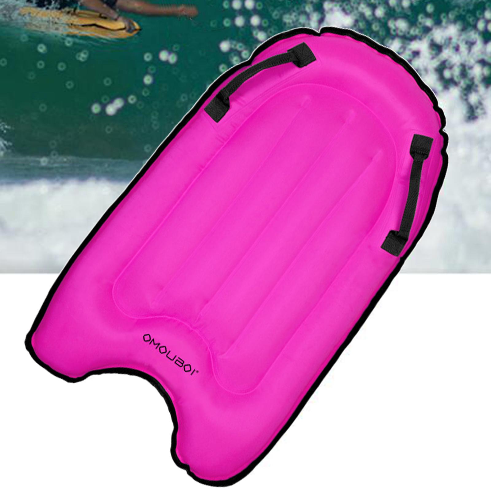 Inflatable Float Board Swimming Surfboard Surfing Toy Pink_Board Only