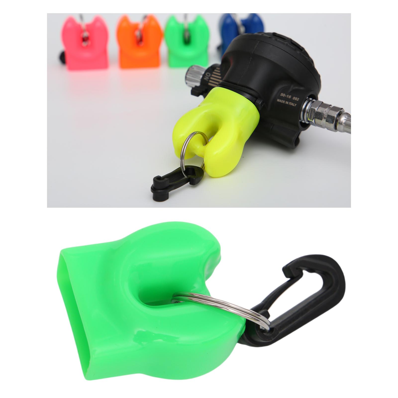 Diving Skum-Ball Scuba Mouthpiece Holder Regulator Octopus Retainer Green