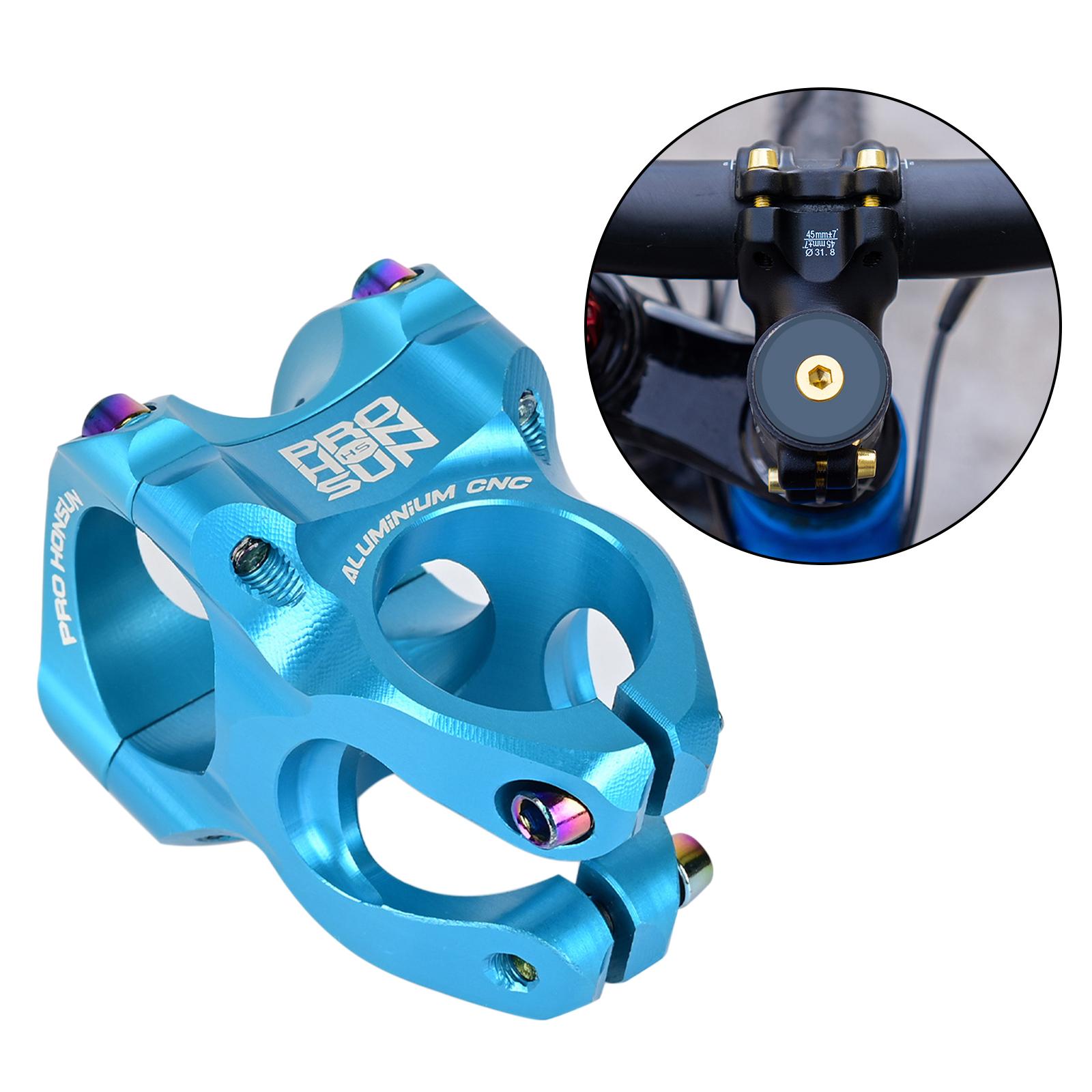 Bicycle Aluminium Alloy MTB Mountain Bike Handlebar Stem 31.8mm Blue