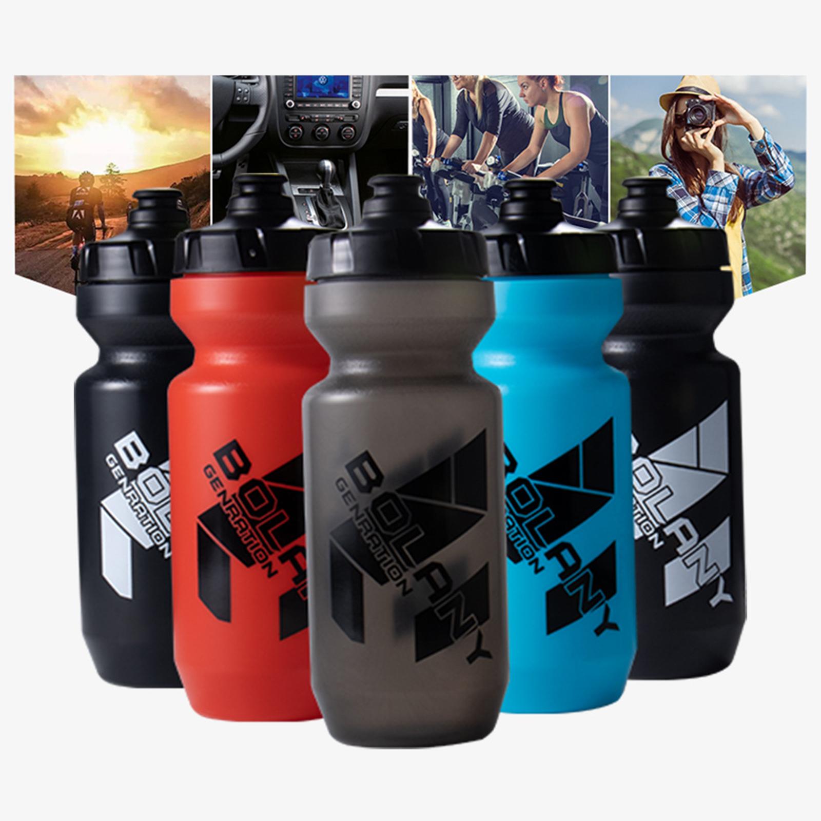 Bicycle Water Bottle,22oz Squeeze Cycling Plastic Sports Bottles Black