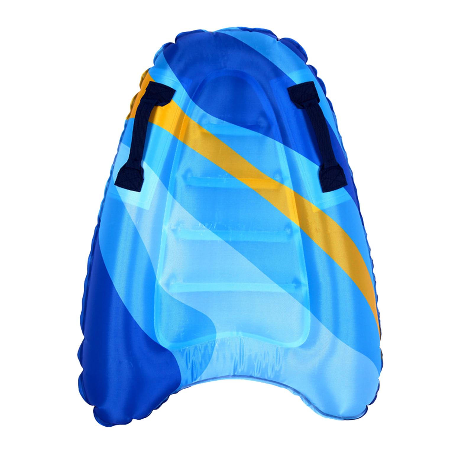 Inflatable Body Board Surfboard Float Board Children Float Toy Blue Stripe