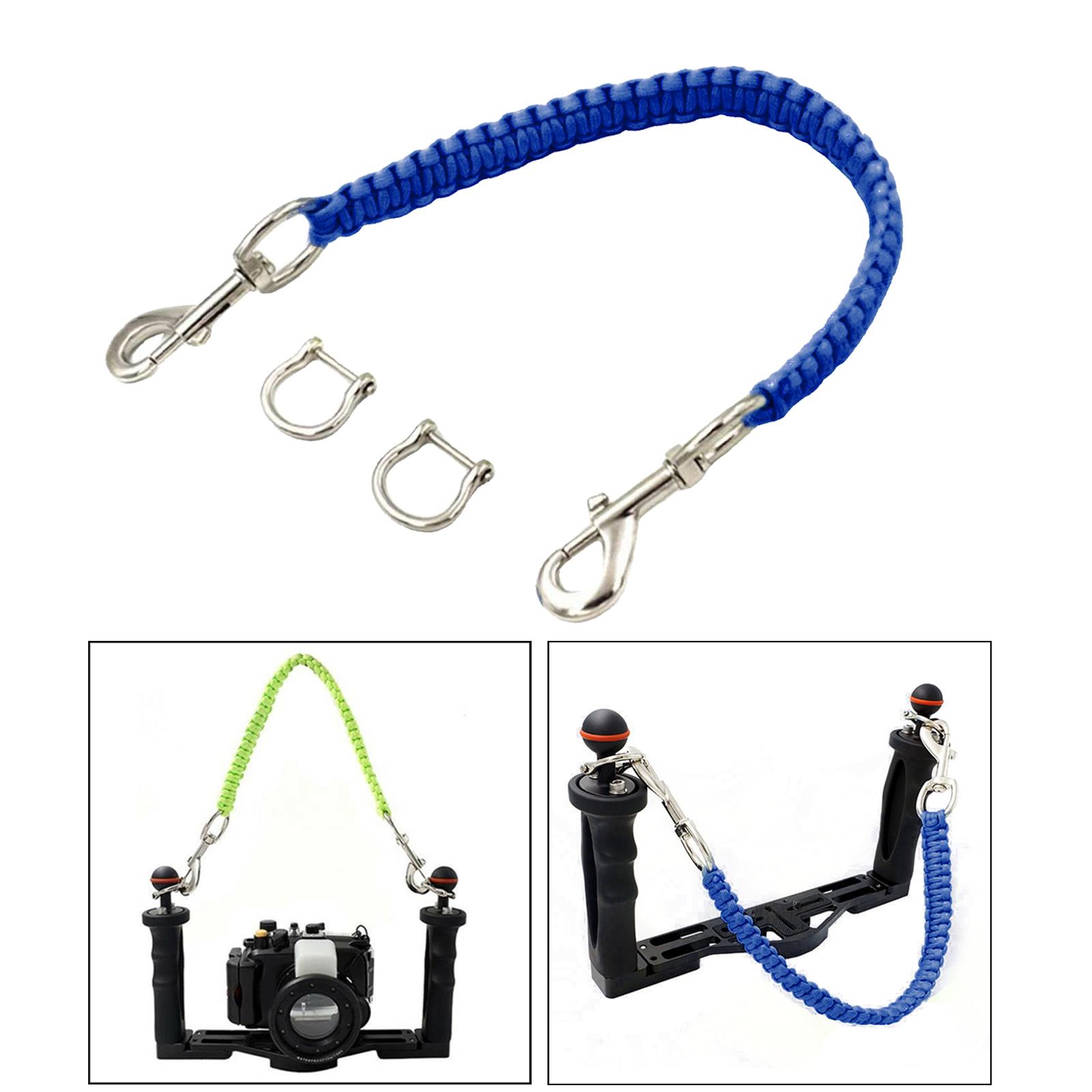 Scuba Diving Camera Housing Handle Rope Lanyard for Tray Blue