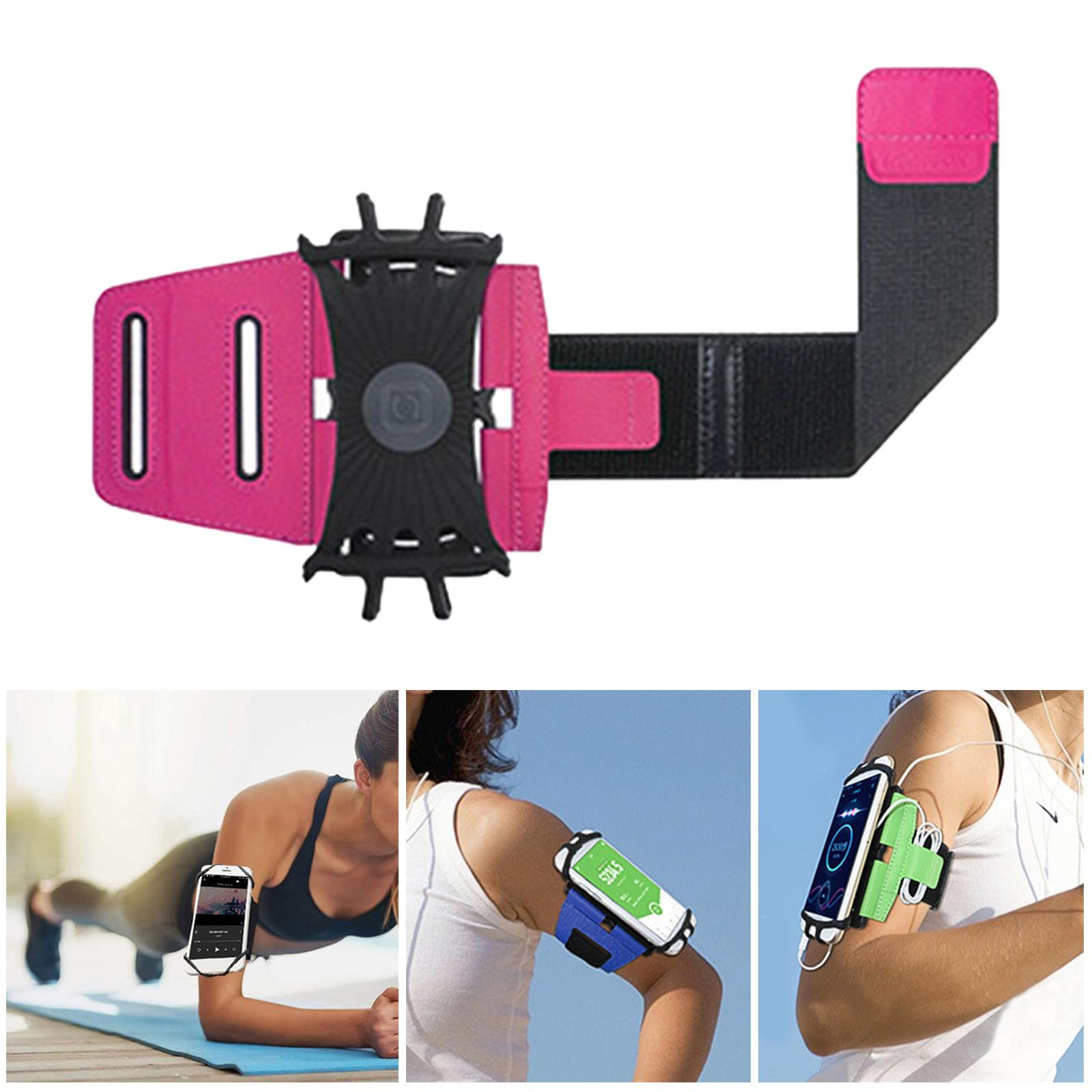 Running Phone Holder Riding Cell Phone Wrist/Arm Band Rose Red Armband A