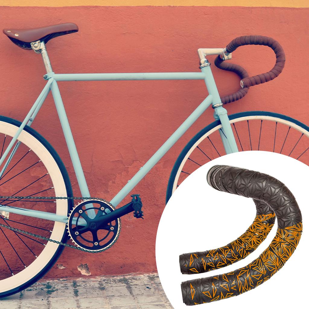 Bike Handlebar Tapes Comfort Bicycle Bar Tape Cycling Handle Wrap Orange