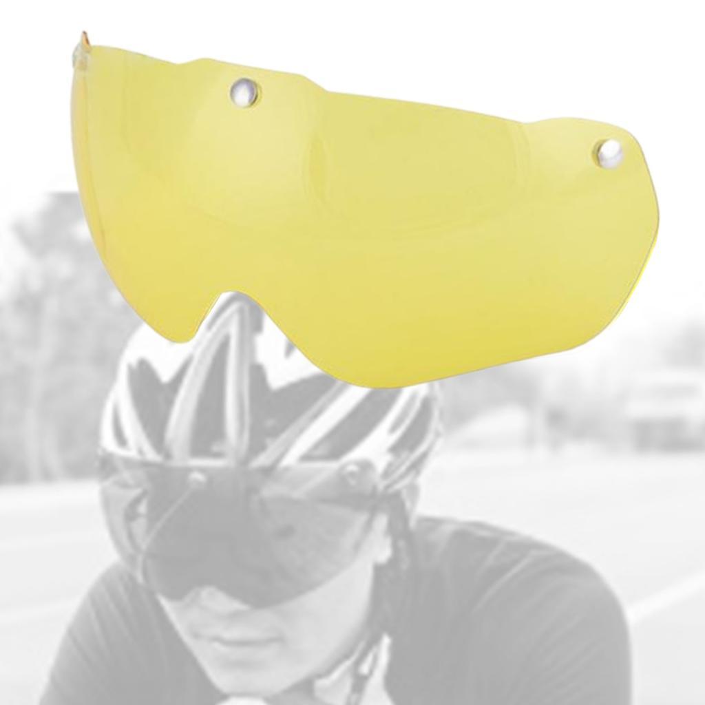 Goggles Replacement Helmet Eye Shield Scooter Magnetic Repair  yellow