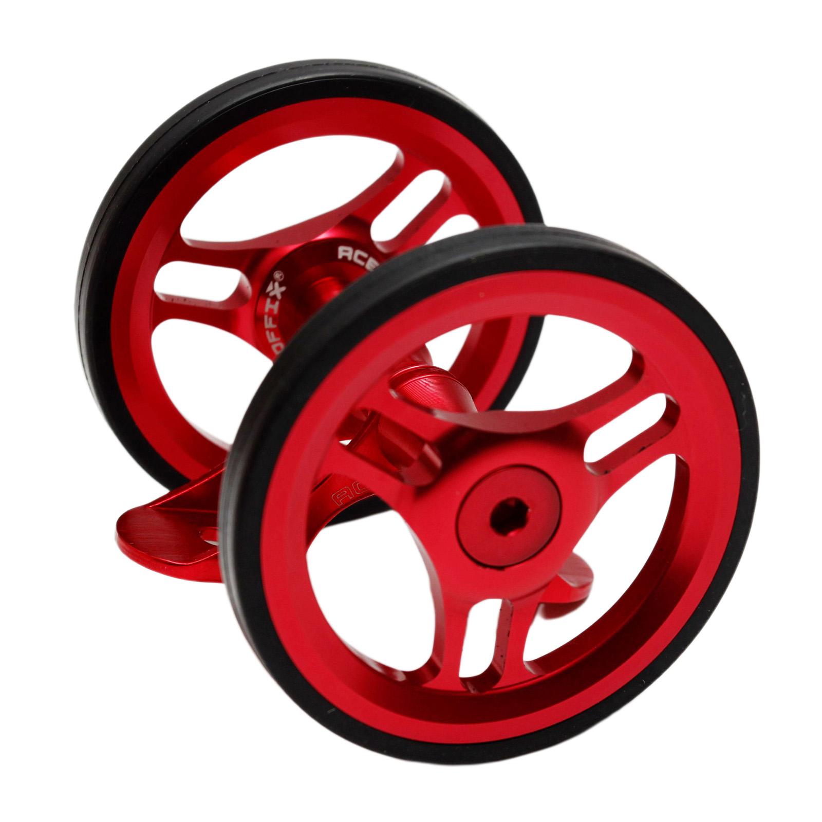 Folding Bike Easy Wheel Bicycle Mudguard for Bicycle Outdoors red