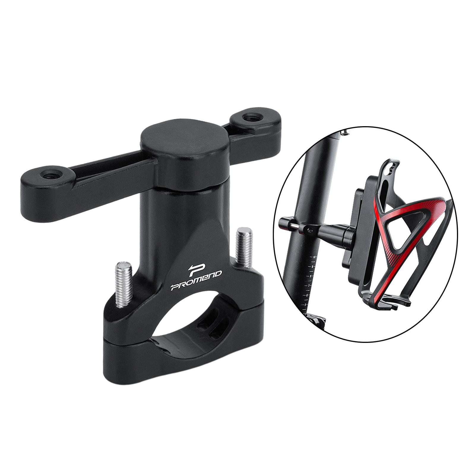 Bicycle Water Bottle Cage Holder Mount Adapter for Bike  Rotating Black