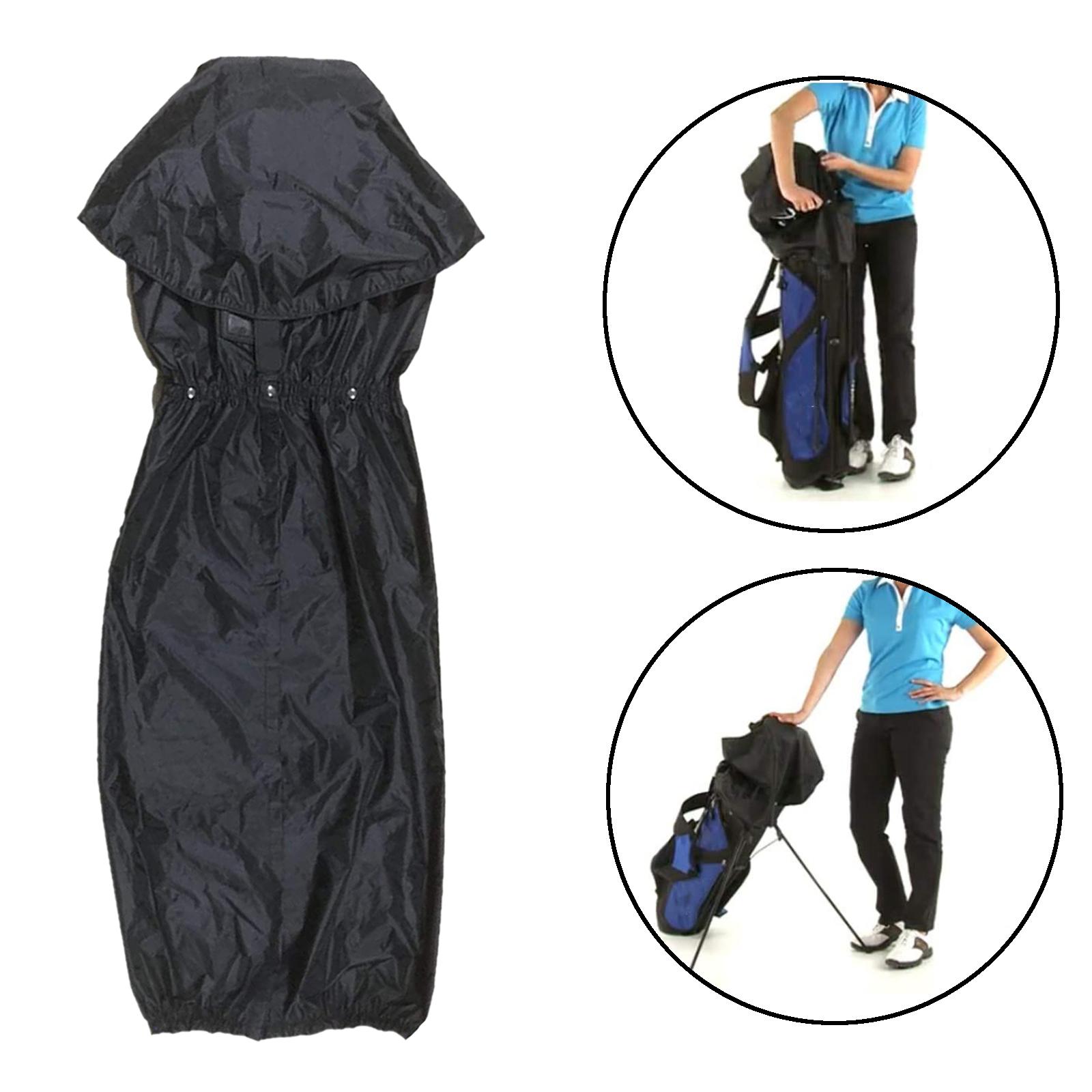 Universal Golf Bag Travel Covers Rain Cover Hood Zipped Lightweight Spotrs