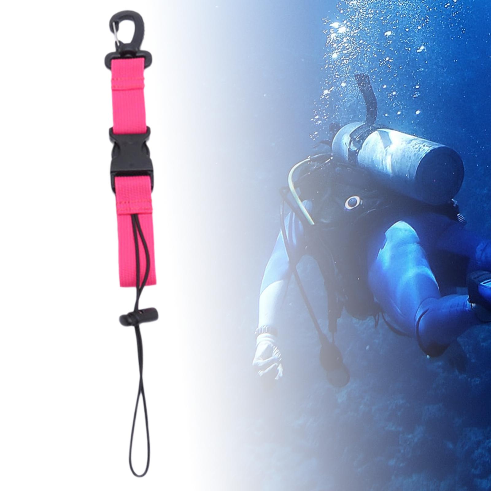Scuba Diving Lanyard Durable Webbing for Dive Lights Fishing Tool Cameras Pink