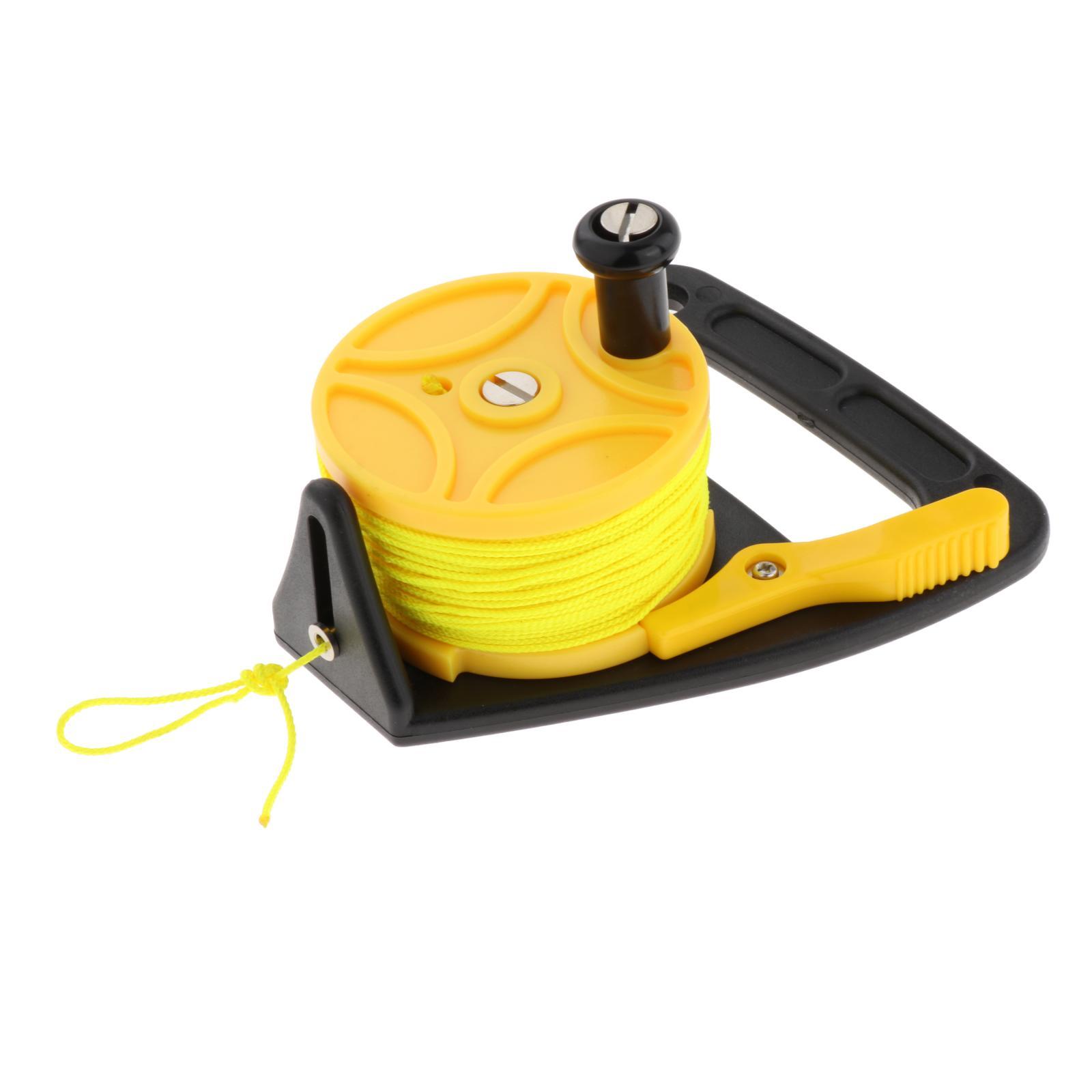 2pcs Multi Purpose Scuba Diving Reel Handle Gear Kayak Yellow Blue 