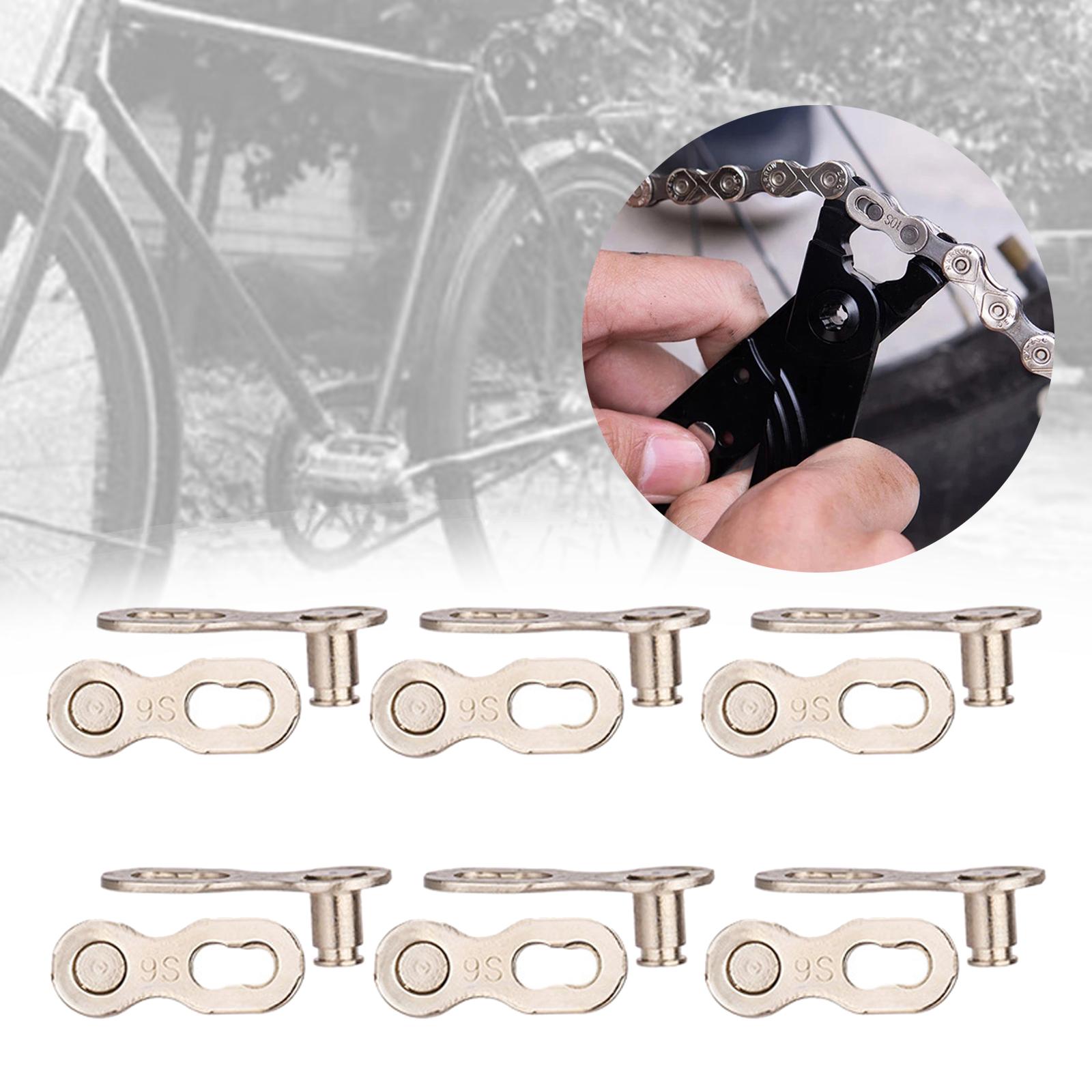 6 Pairs Master Chain Link Bike Joint Quick-Link Bicycle Chain 9S