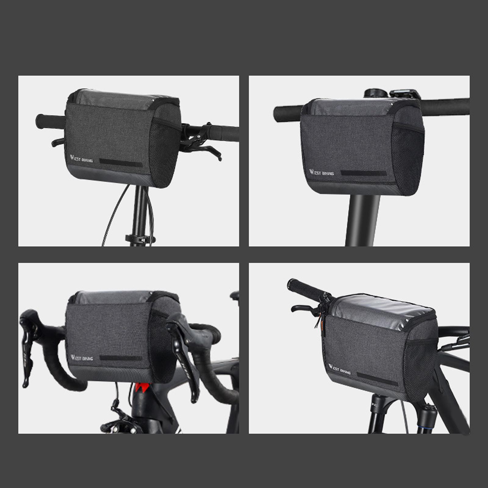 Cycling Bags Bicycle Bike Handlebar Bag Front Tube Pannier Basket Outdoor