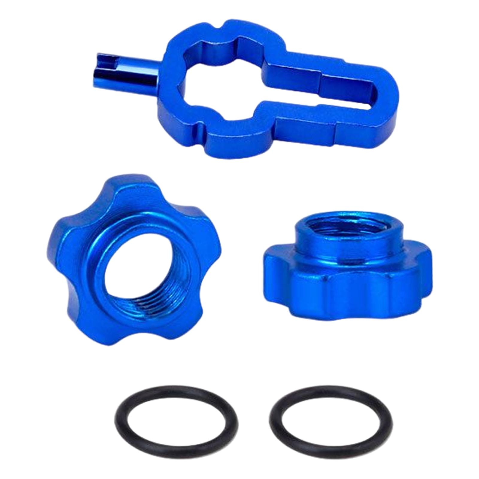 Presta Valve Nut Adapter to Presta Converter Converter Nut Repair  Blue