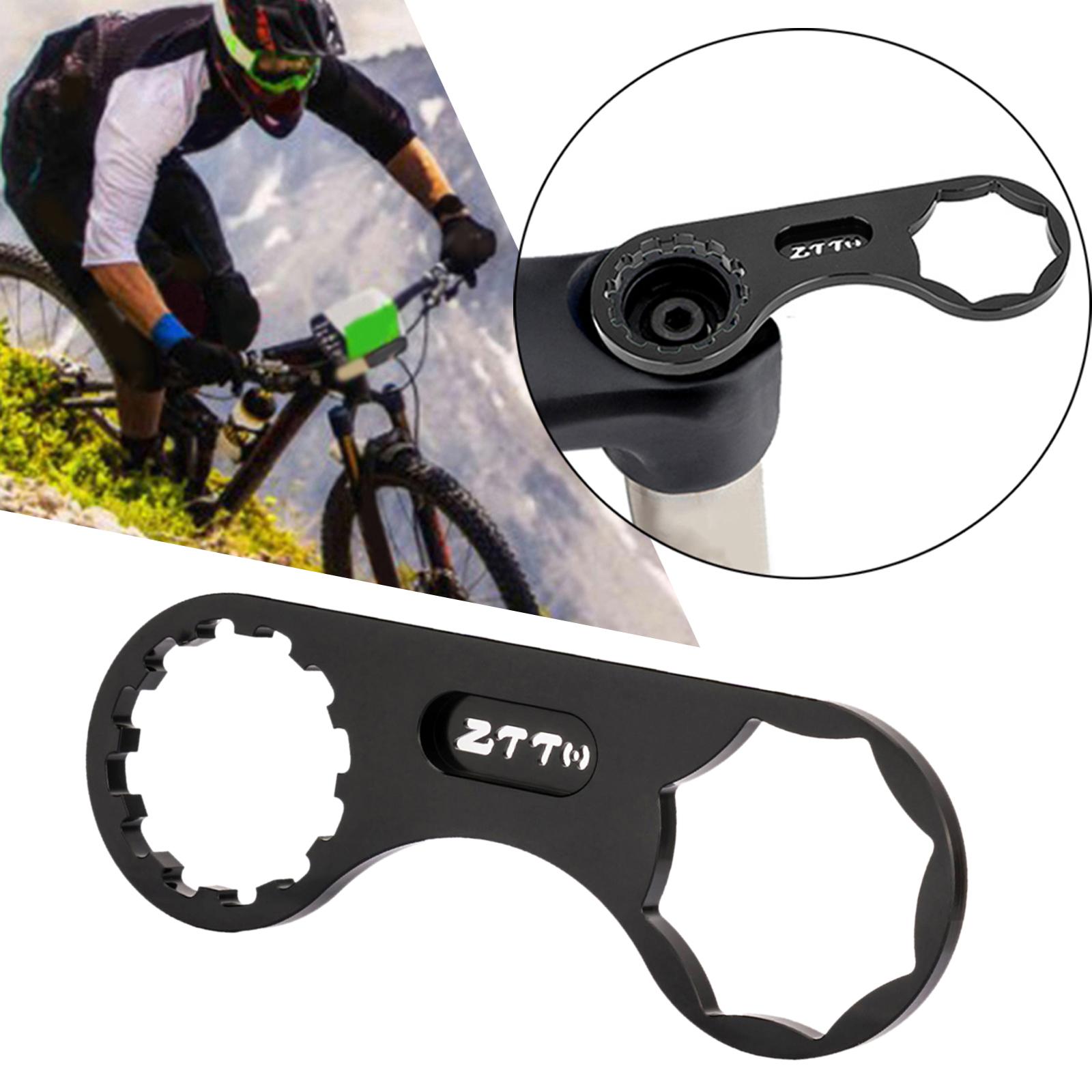 Aluminum Bike Front Fork Wrench Repair Tool Cycling Shoulder  Black 