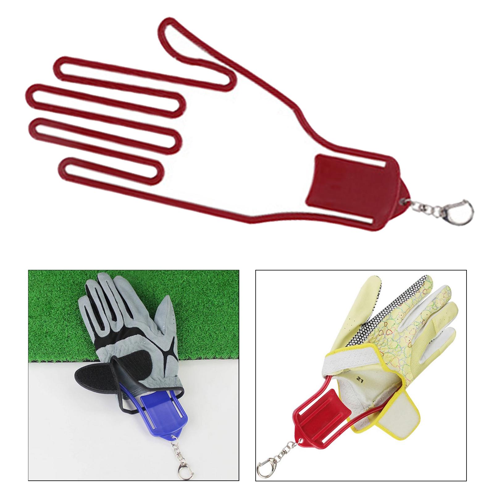 Golf Gloves Stretcher Dryer Rack Keeper Holder Gloves Support Frame Red