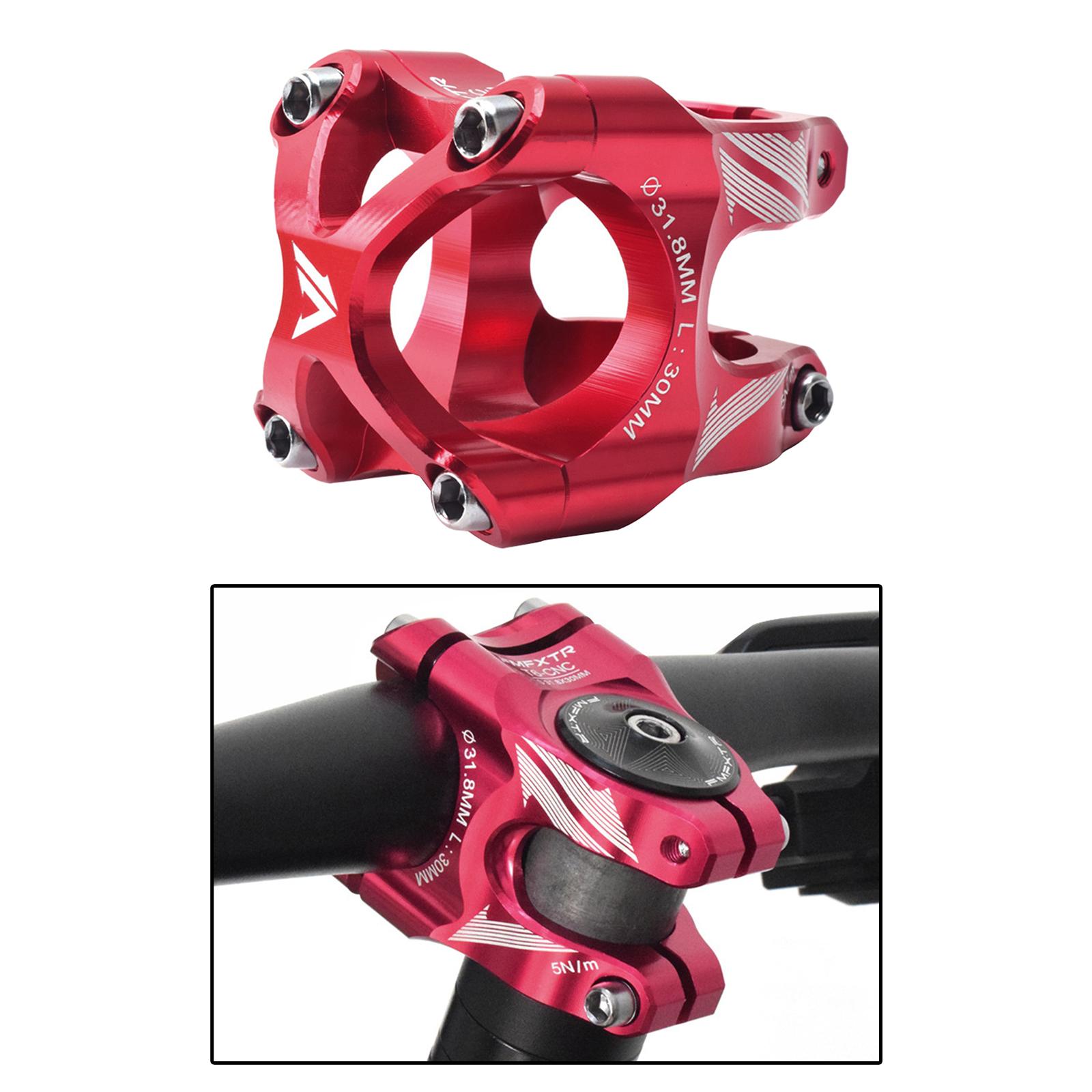 Premium 31.8mm Bike Stem Parts Handle Bar for Mountain Road Components red