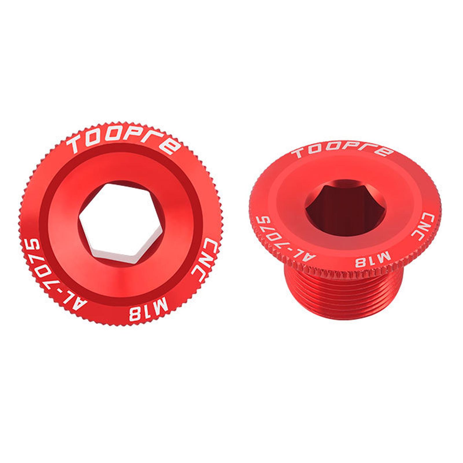 2xBike Crankset Screw MTB Mountain Road Bicycle Crank Arm Bolts Red