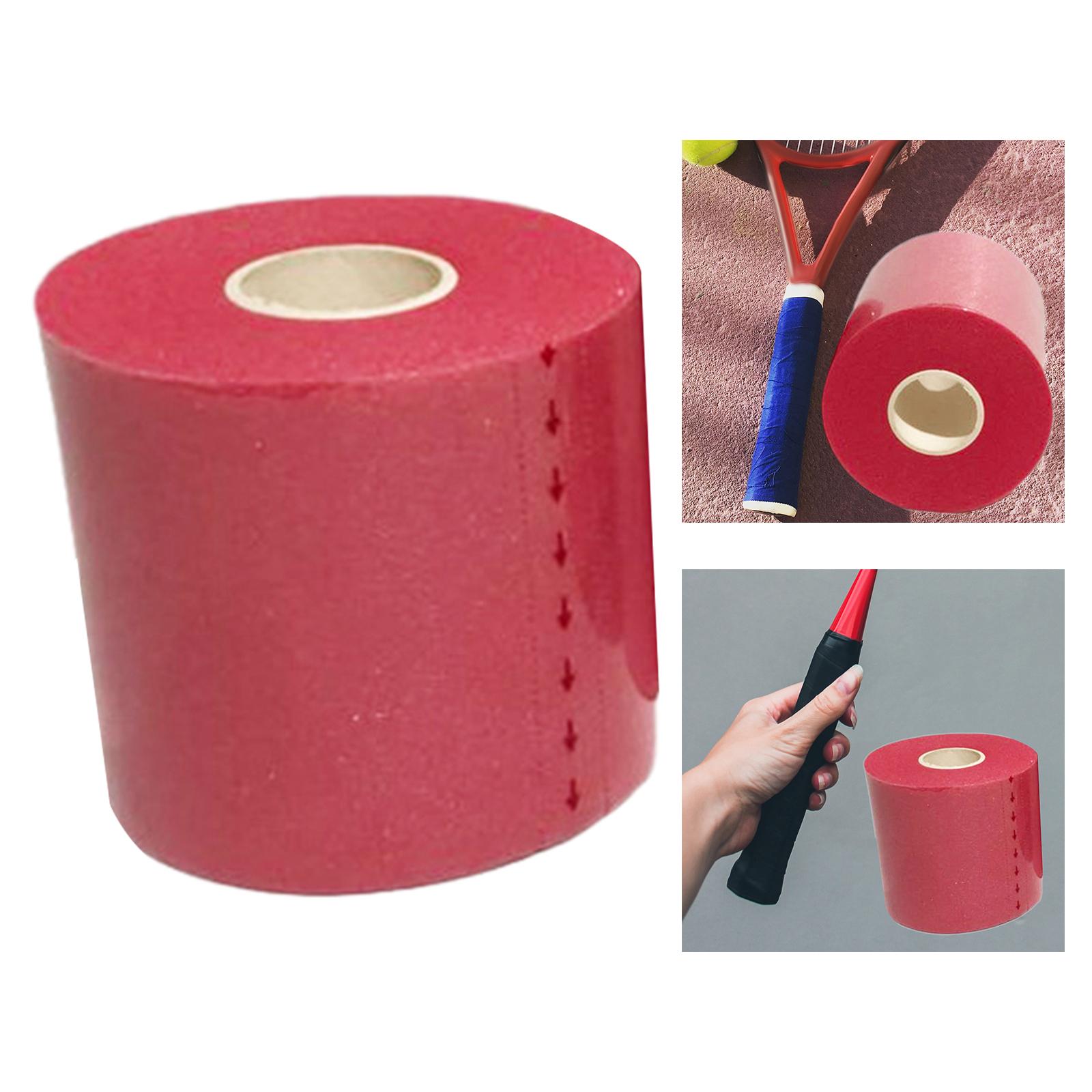 Tennis Racket Wrap Wrap Tape Cushion Wrap Damping Film Anti-Slip Handle 0.05mx27m Red