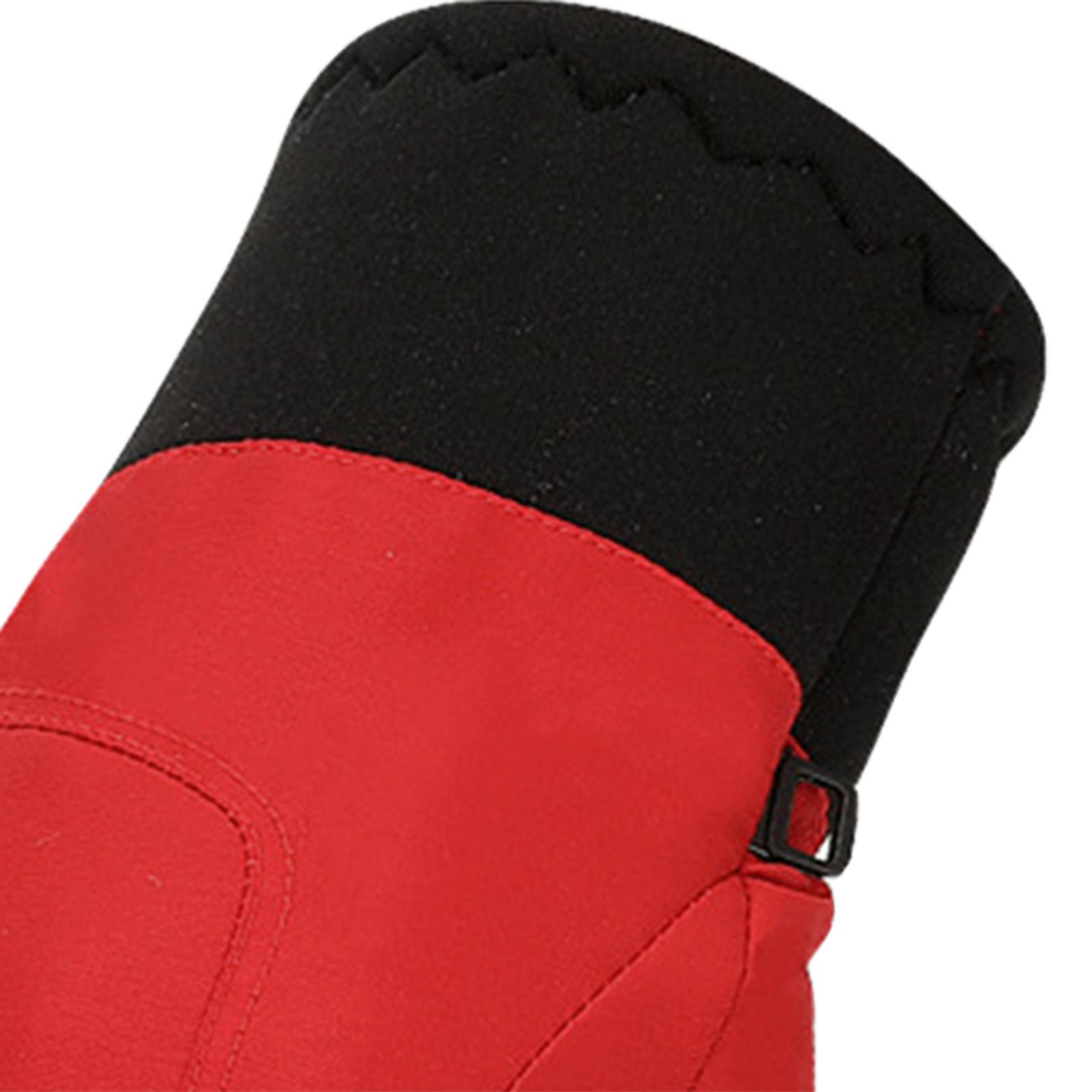 Ski Gloves Touchscreen Texting Typing Winter Warm Gloves for Outdoor Sport Red