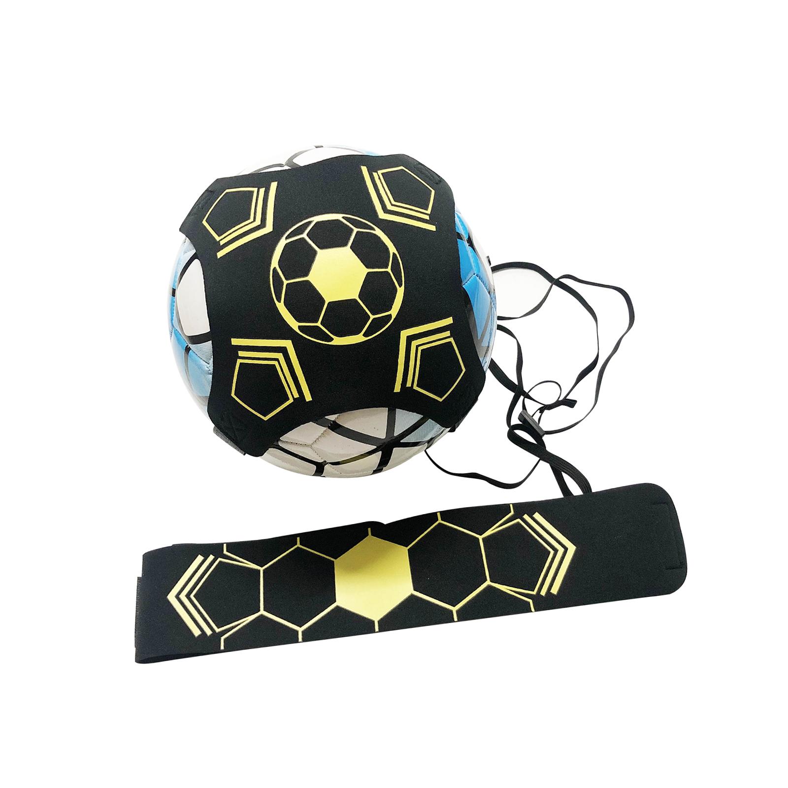 Kick Throw Solo Practice Fits Ball 3, 4,and 5 Game Ball Hands Soccer Trainer Ball