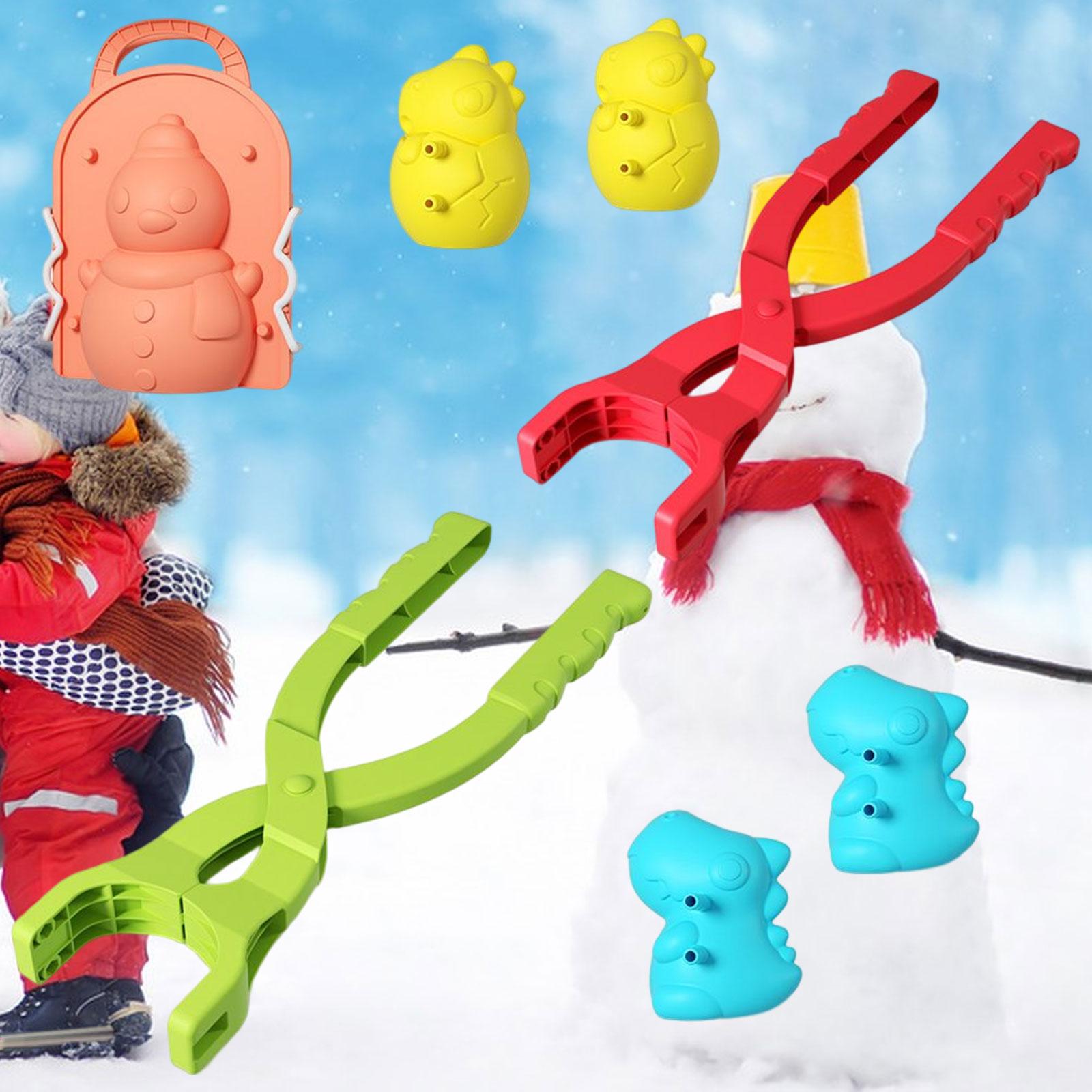 Snowball Maker Clip Winter Creative for Children Games Snow Ball Fights Dinosaur Snowman