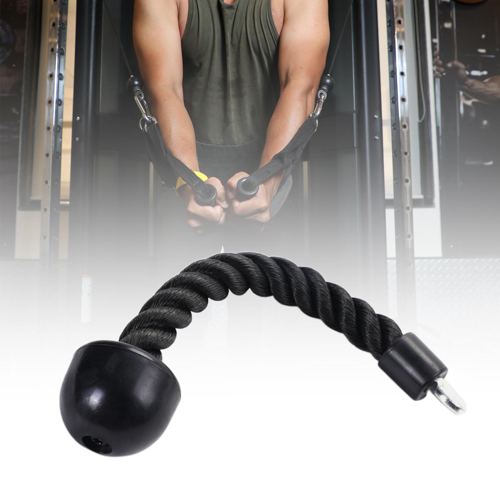 Pull Down Rope Single Grip Cable Attachments Facepulls Push Downs Heavy Duty