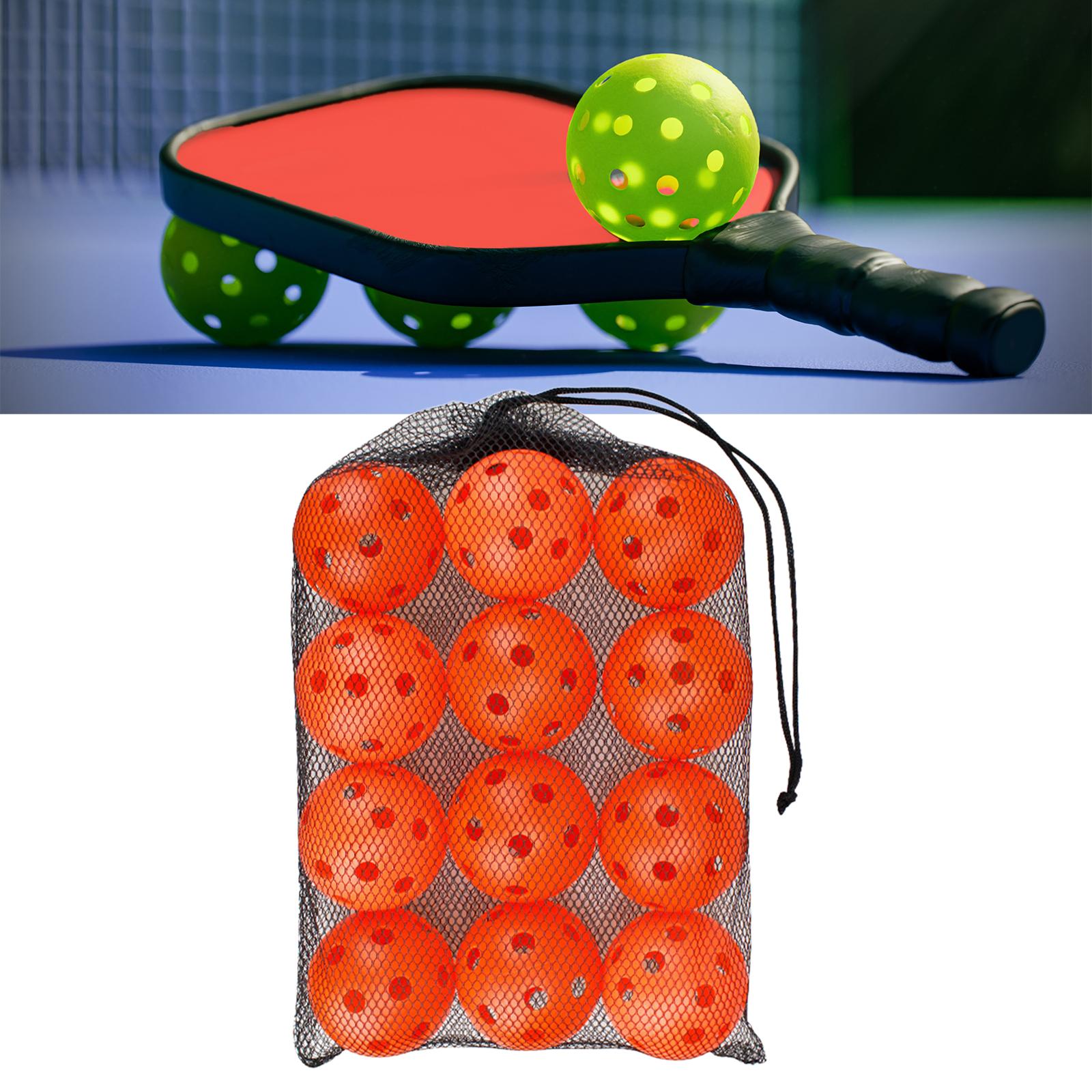 12 Pieces Pickleball Balls Competition Ball for Sanctioned Tournament Play Orange