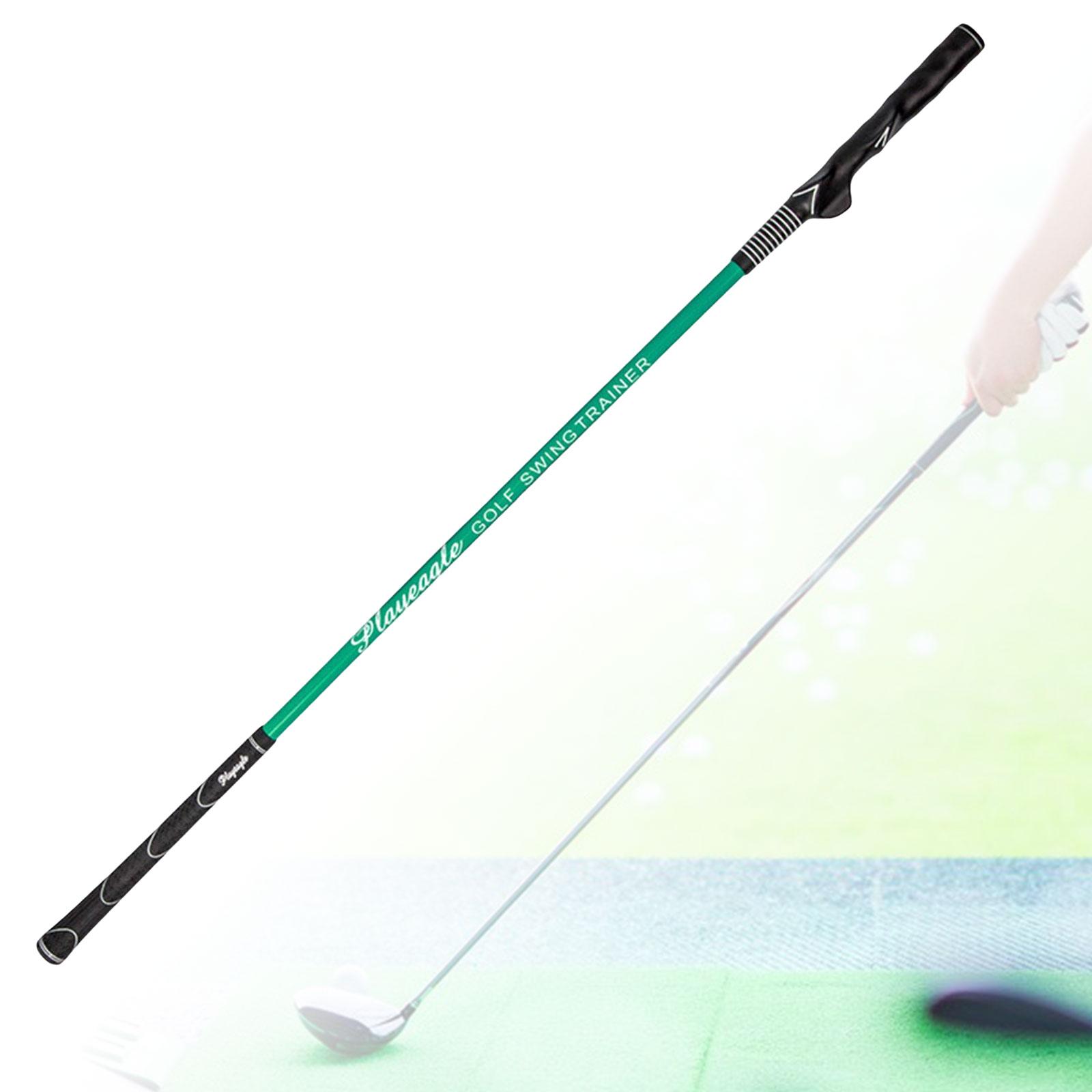 Golf Swing Trainer Durable Exercise Golf Beginners Indoor Outdoor Adult Green