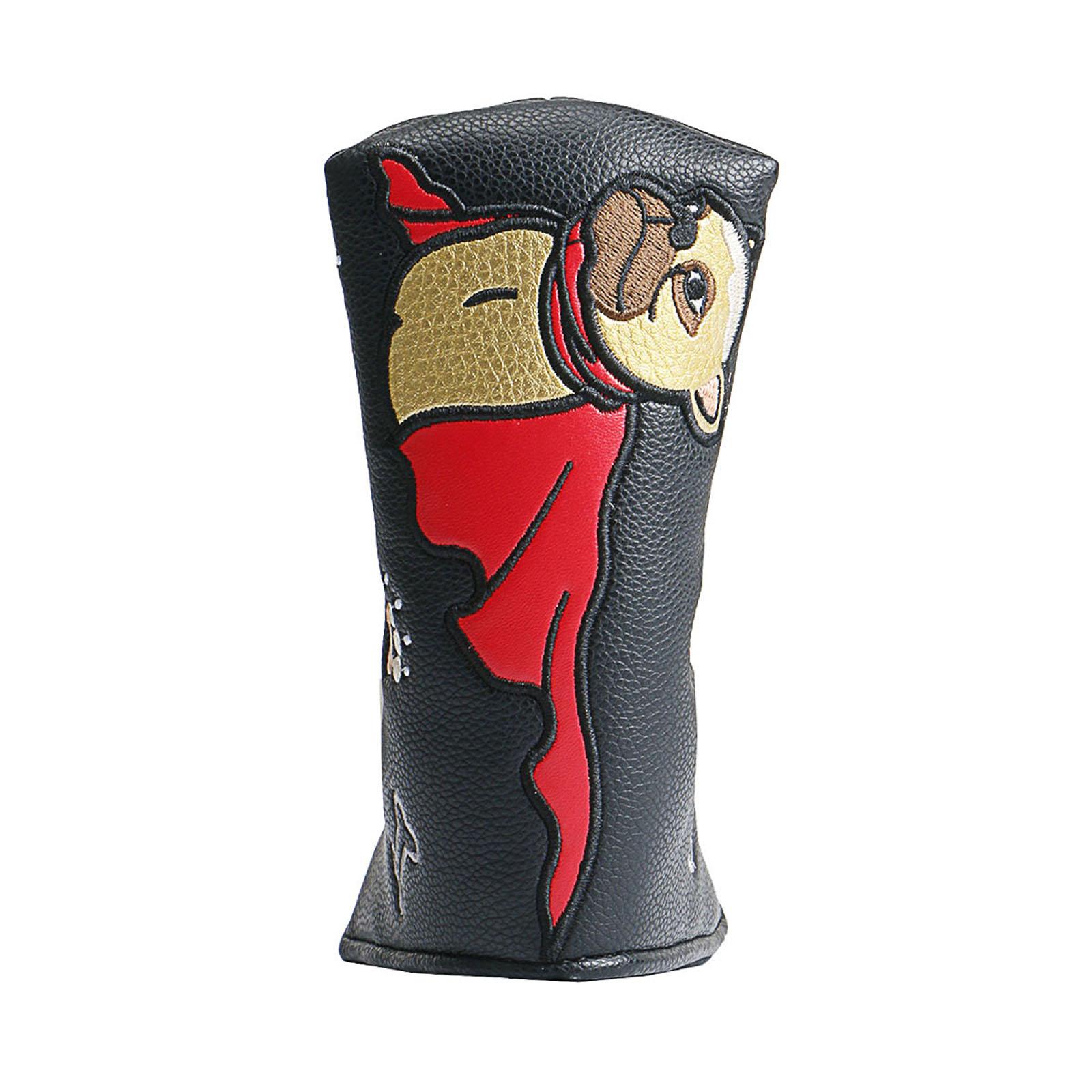 Golf Mallet Putter Head Cover Golf Supplies Fashion Protective Putter Covers Straight Black