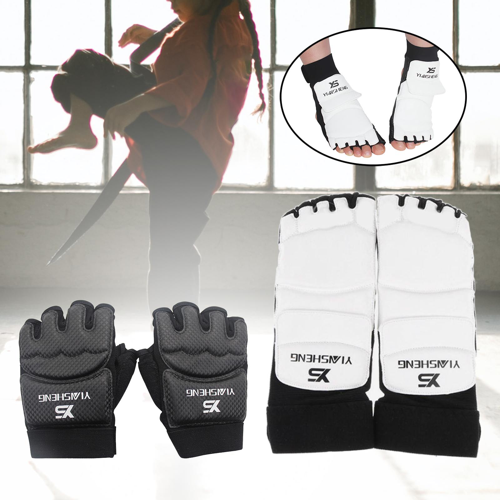 Kick Boxing Half Finger Gloves Foot Guards for Men Martial Arts Training Mma L