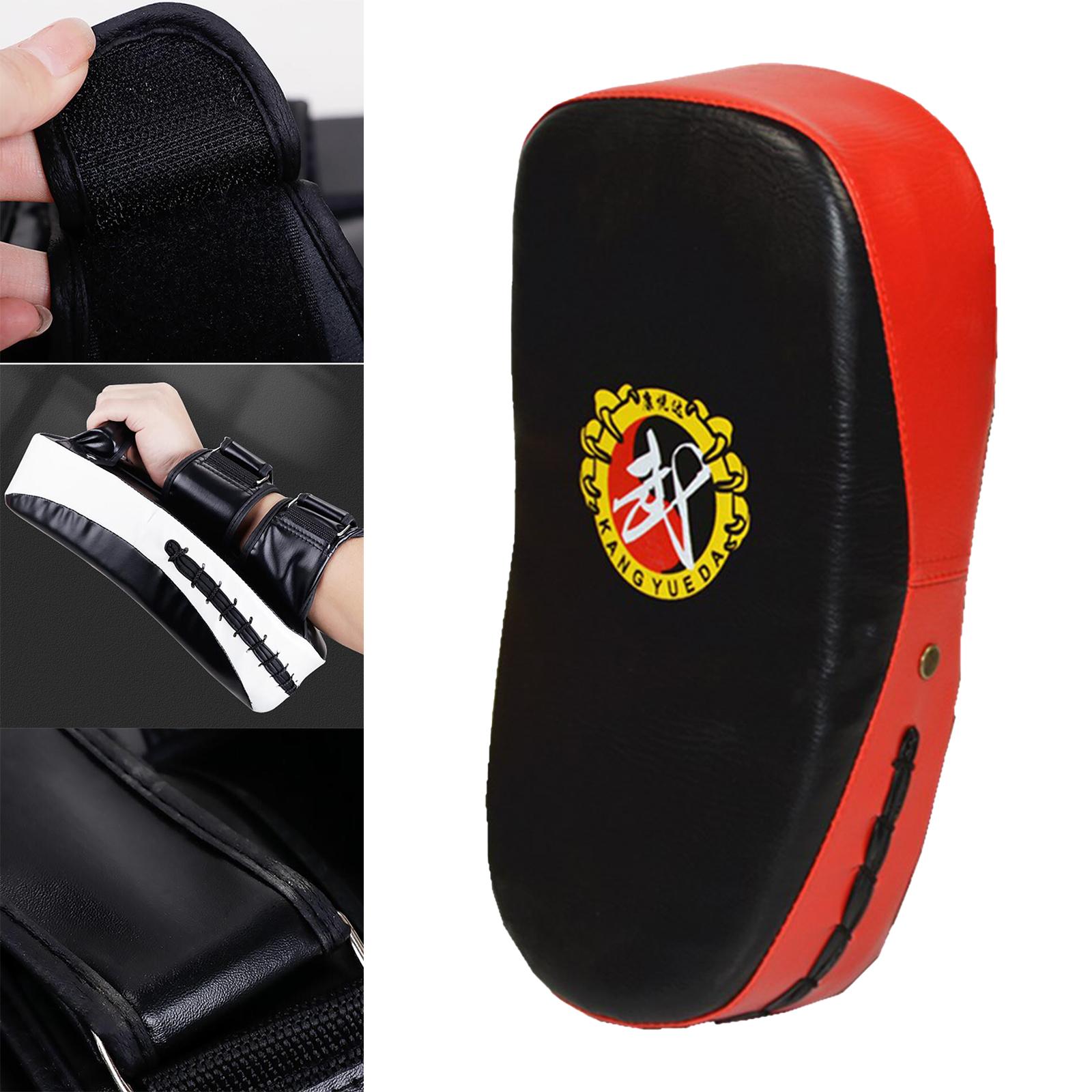 Kicking Striking Body Pad Kickboxing Mma Punch Bag Boxing Curved Focus Mitts red 36x19x8.5cm