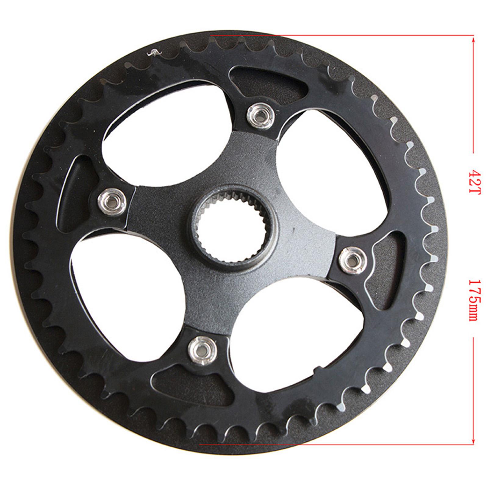 Electric Bike Chainring Sprocket Ultralight Bike Crankset Easy to Use 42T